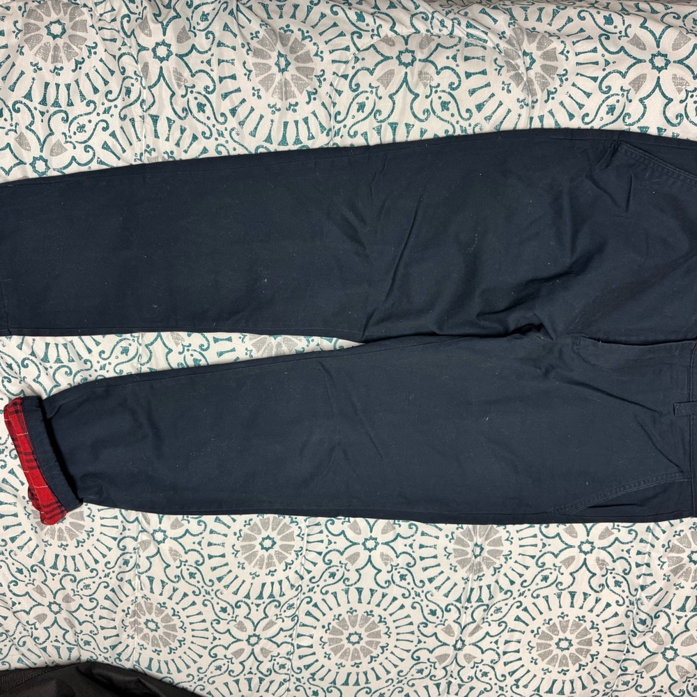 Weatherproof Men’s Flannel lined Dark Blue Pants 34 waist x 30 length - Picture 3 of 4